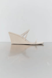 Cross Strap Wedge - Ivory - Caughley