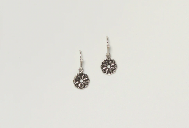 Mini Wild Flower Earrings - Silver
