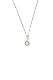 Sunken Necklace Pearl - Silver - Caughley